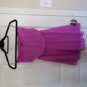 Express strapless mini dress